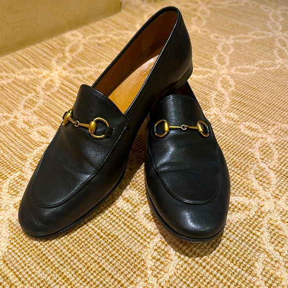Pre owned Gucci Horsebit Loafers Black 39.5 - Picture 1 of 3